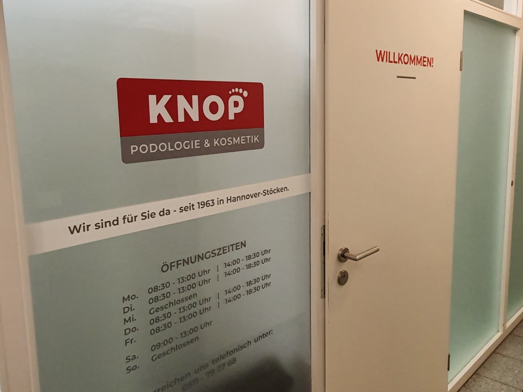 Knop Glasbeschriftung Innen