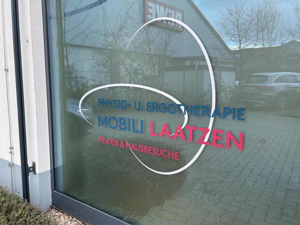 Physio Mobili Fensterbeschriftung Logo
