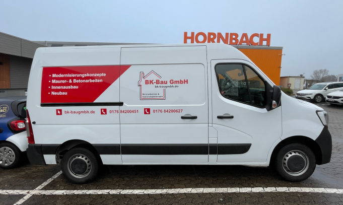 Folierung Transporter Folienschnitt Teilfolierung von fahrzeugbeschriftung-koeln.de