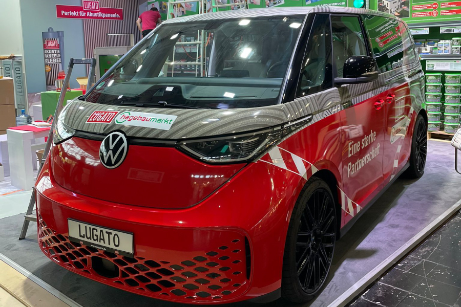 Vollfolierung carwrapping VW ID Buzz Transporter Digitaldruck von fahrzeugbeschriftung-koeln.de